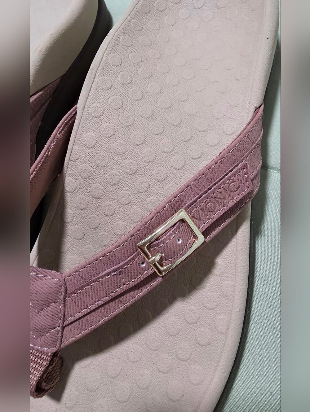 Vionic Tide Patty Orthotic Sandal With Buckle Detail, Macaroon, Size 7 - Picture 2 of 11